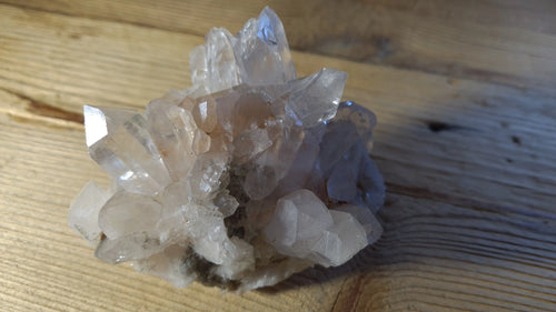 Amas de cristaux de roche / quartz 359g, 10x9cm Cristal Roche