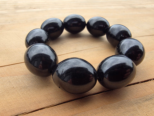 Bracelet en Guisheri d'olives de 17mm Cristal Roche