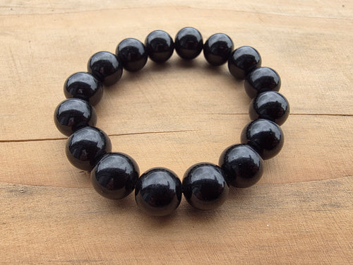 Bracelet en Guisheri de perles de 12mm Cristal Roche