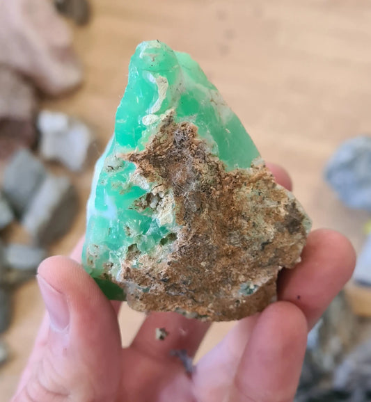 Grande chrysoprase Cristal Roche