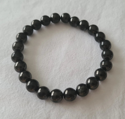 Bracelet Shungite 8mm Cristal Roche