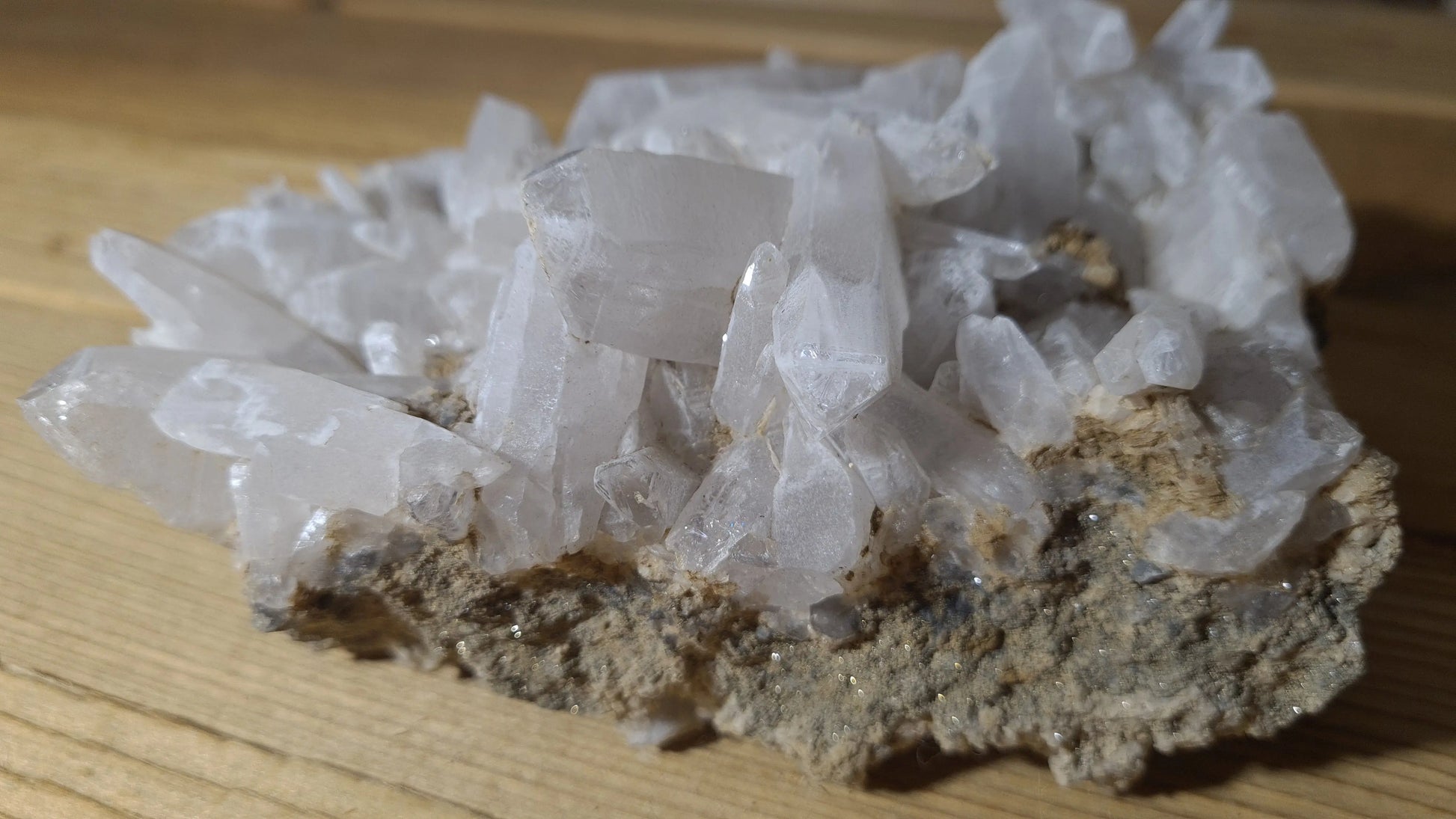 Amas de cristaux de manganocalcite 1441g, 7x11cm Cristal Roche