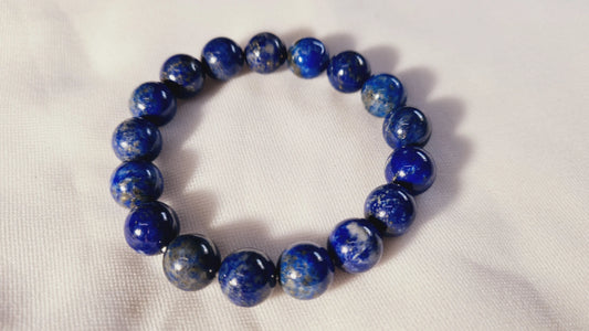 Bracelets de perles de lapis lazuli 10mm / 17cm Cristal Roche