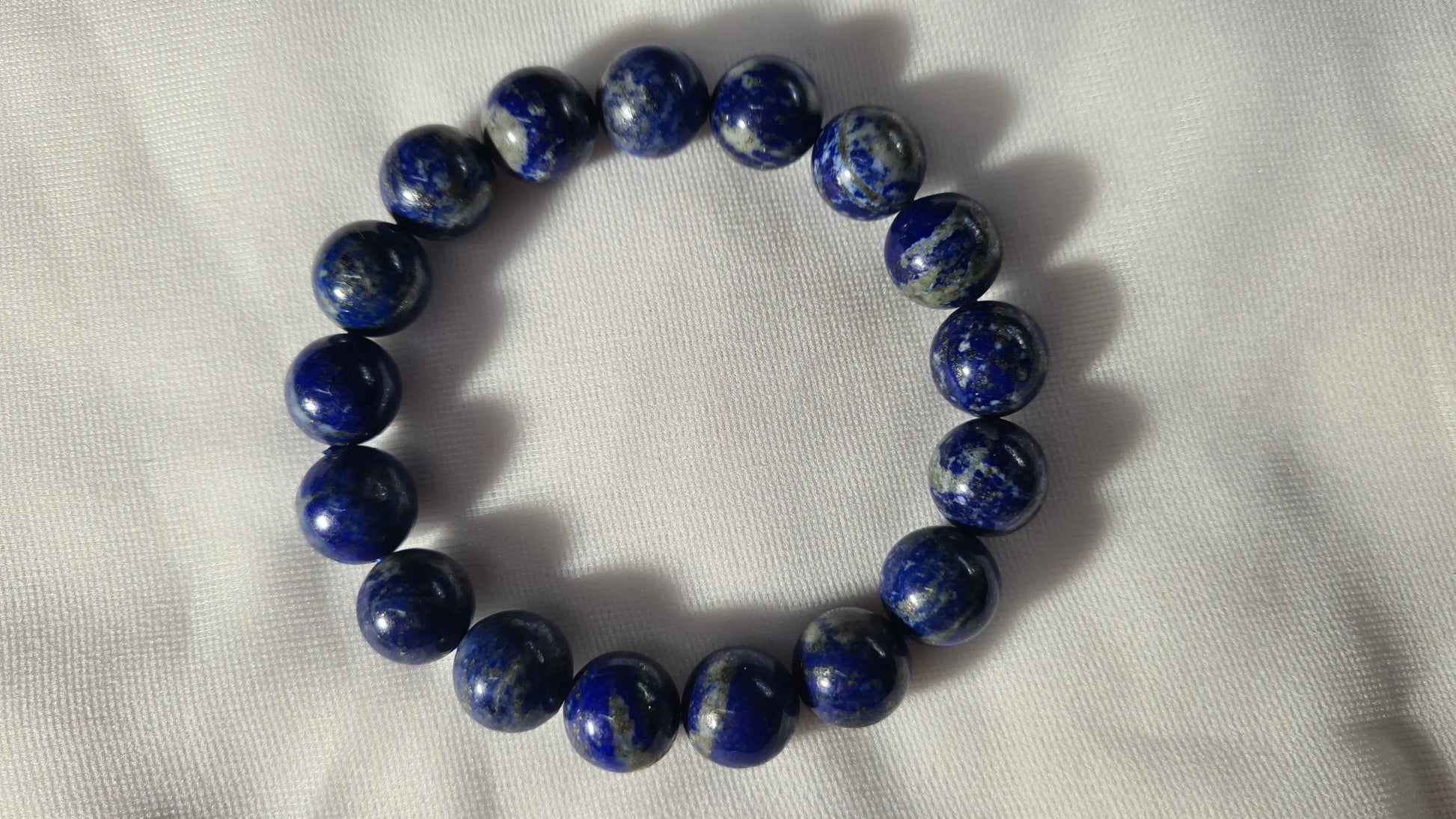Bracelets de perles de lapis lazuli 10mm / 17cm Cristal Roche