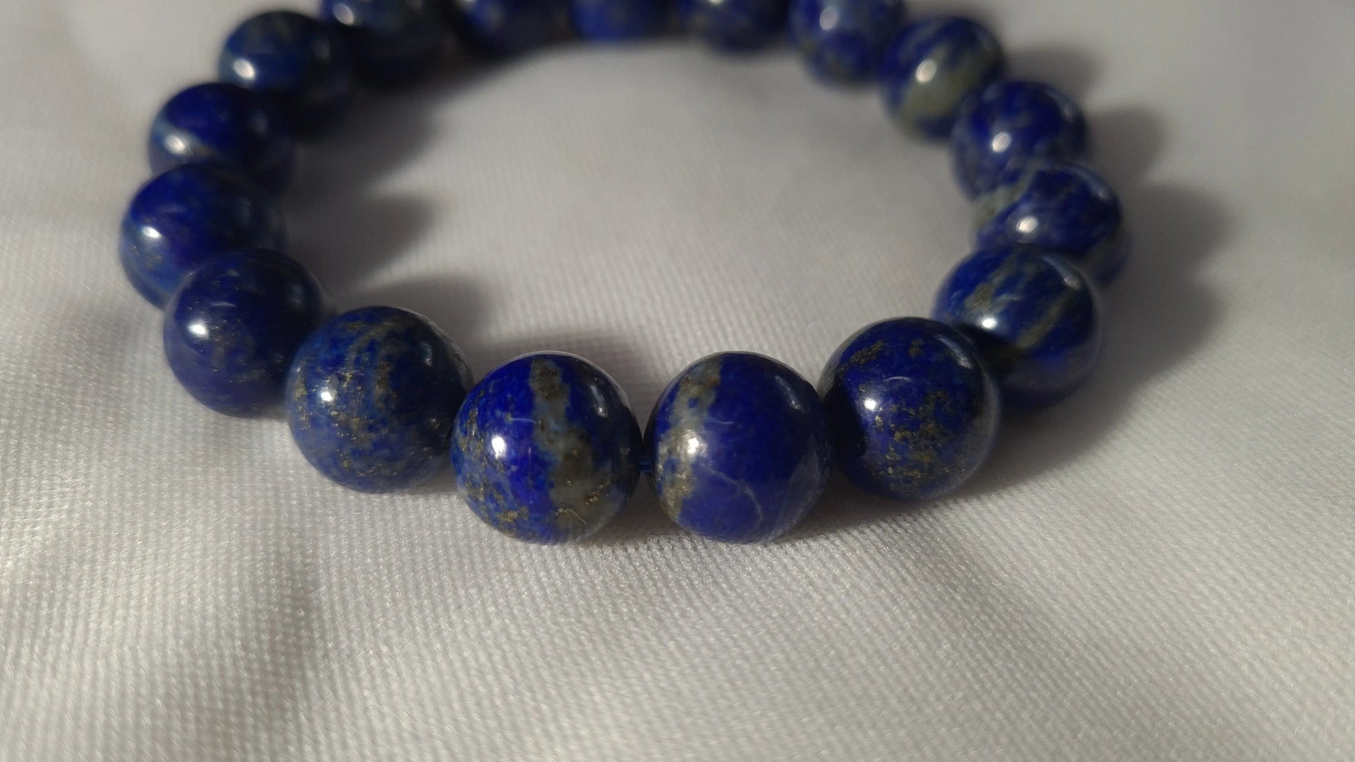 Bracelets de perles de lapis lazuli 14mm Cristal Roche