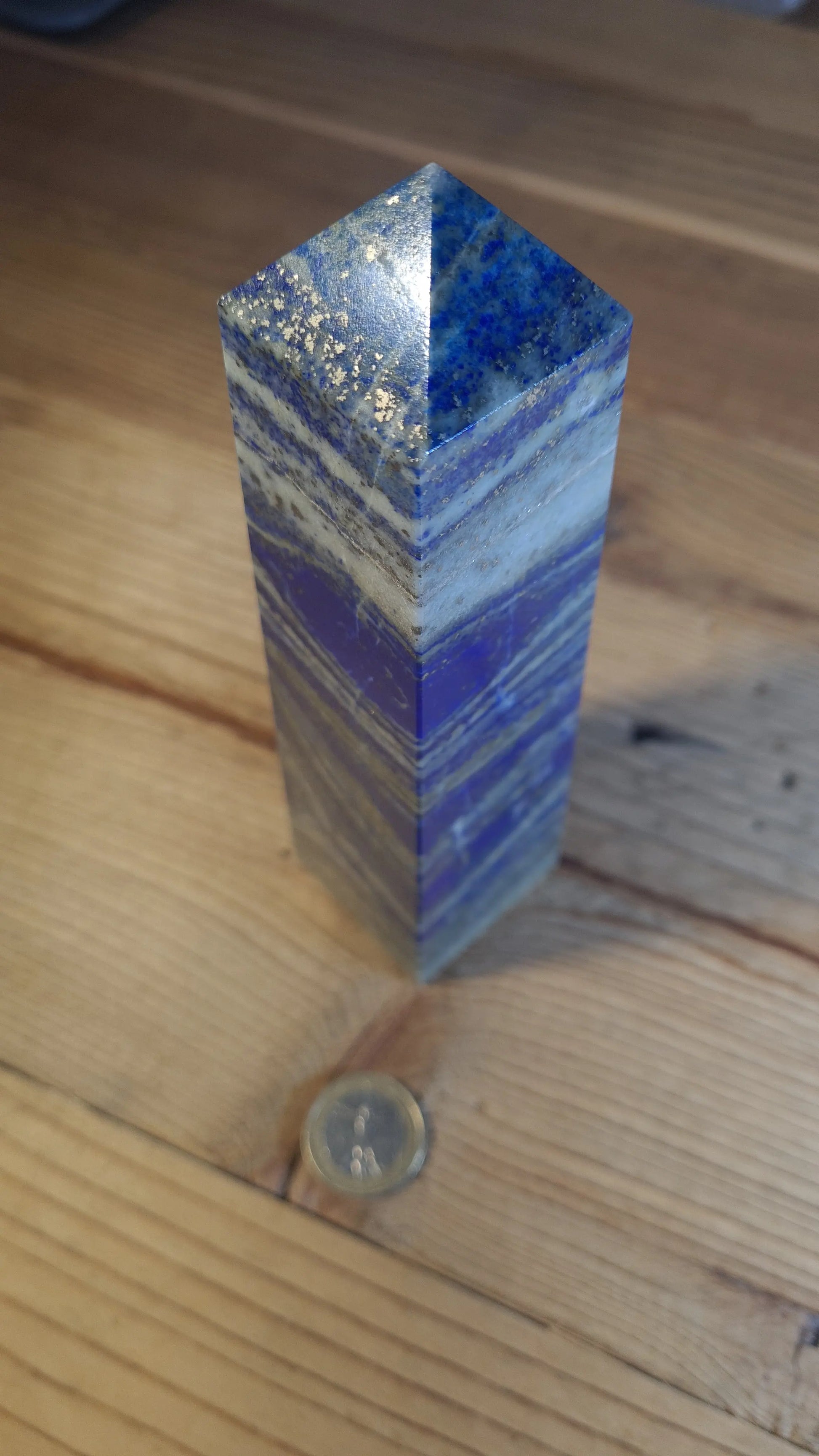 Tour / Obélisque 4 faces, 17cm, lapis-lazuli Cristal Roche