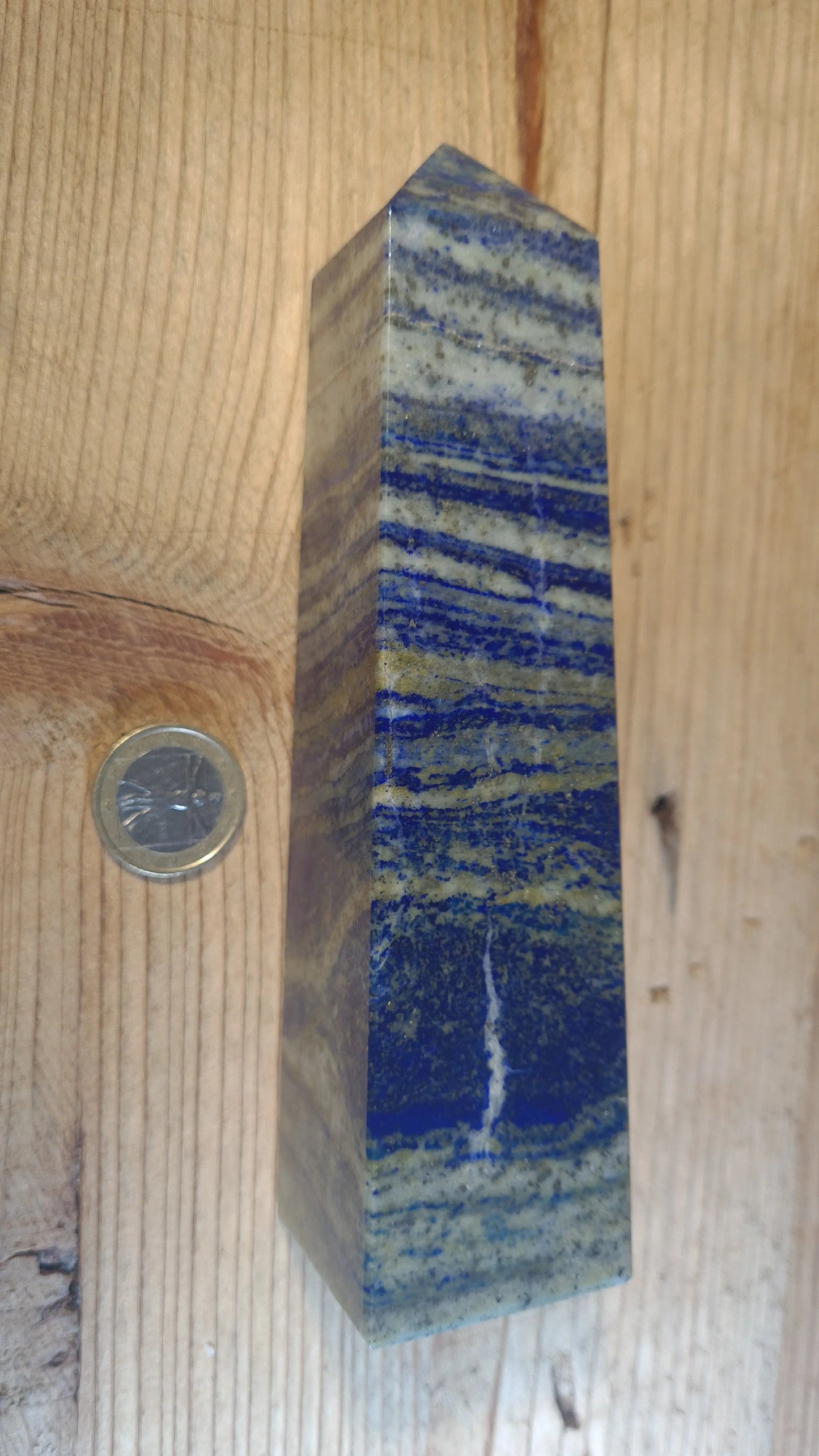Tour / Obélisque 4 faces, 17cm, lapis-lazuli Cristal Roche