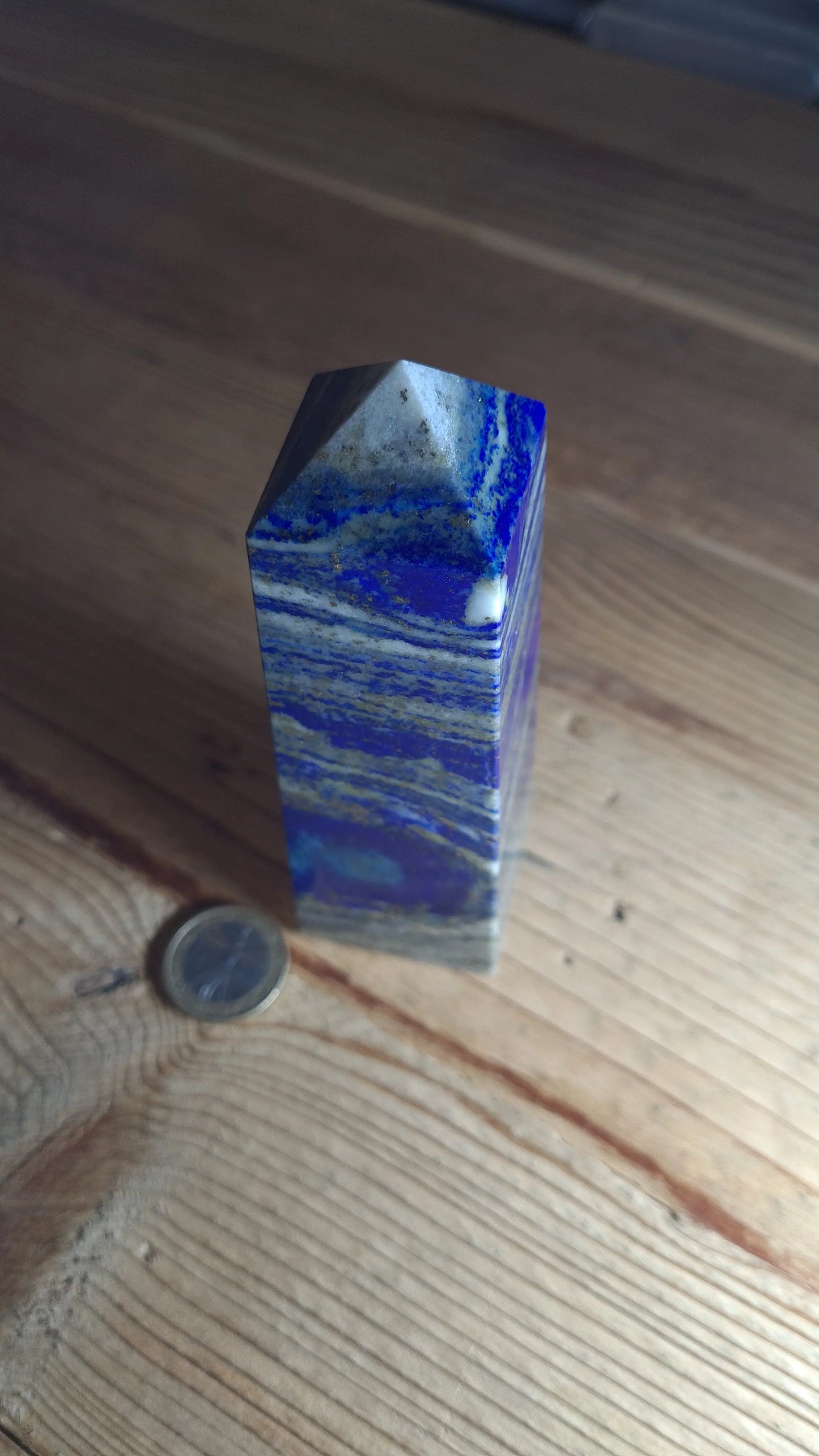 Tour / Obélisque 4 faces, 12cm, lapis-lazuli Cristal Roche
