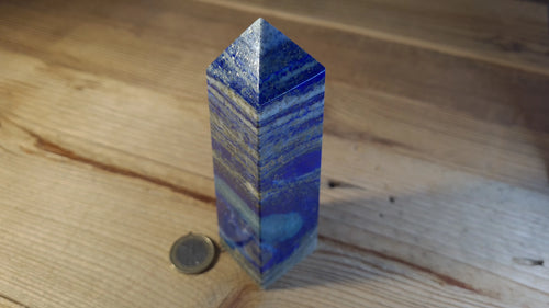 Tour / Obélisque 4 faces, 12cm, lapis-lazuli Cristal Roche