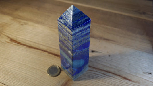 Tour / Obélisque 4 faces, 12cm, lapis-lazuli Cristal Roche