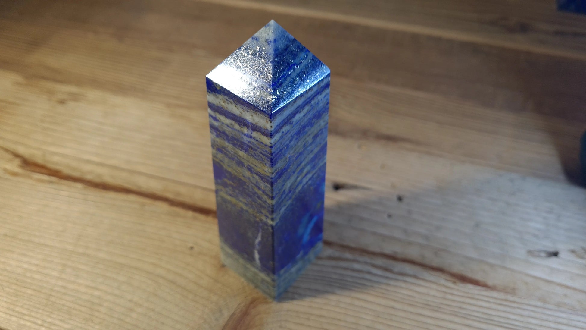 Tour / Obélisque 4 faces, 12cm, lapis-lazuli Cristal Roche