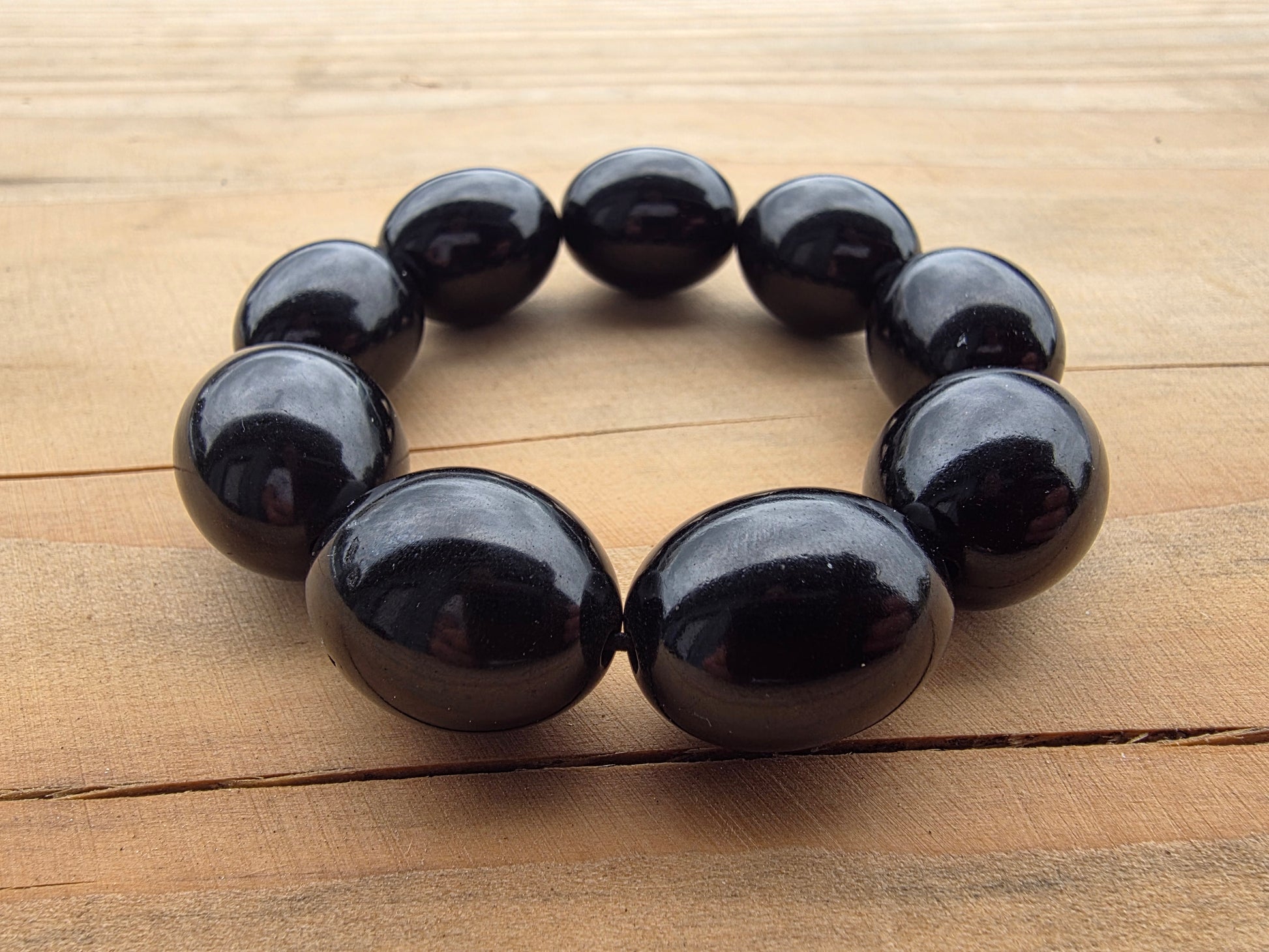 Bracelet en Guisheri d'olives de 17mm Cristal Roche