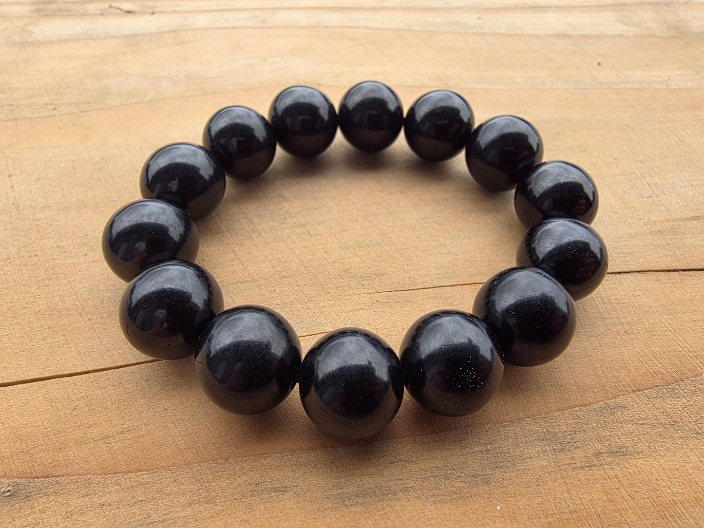 Bracelet en Guisheri de perles de 15mm Cristal Roche