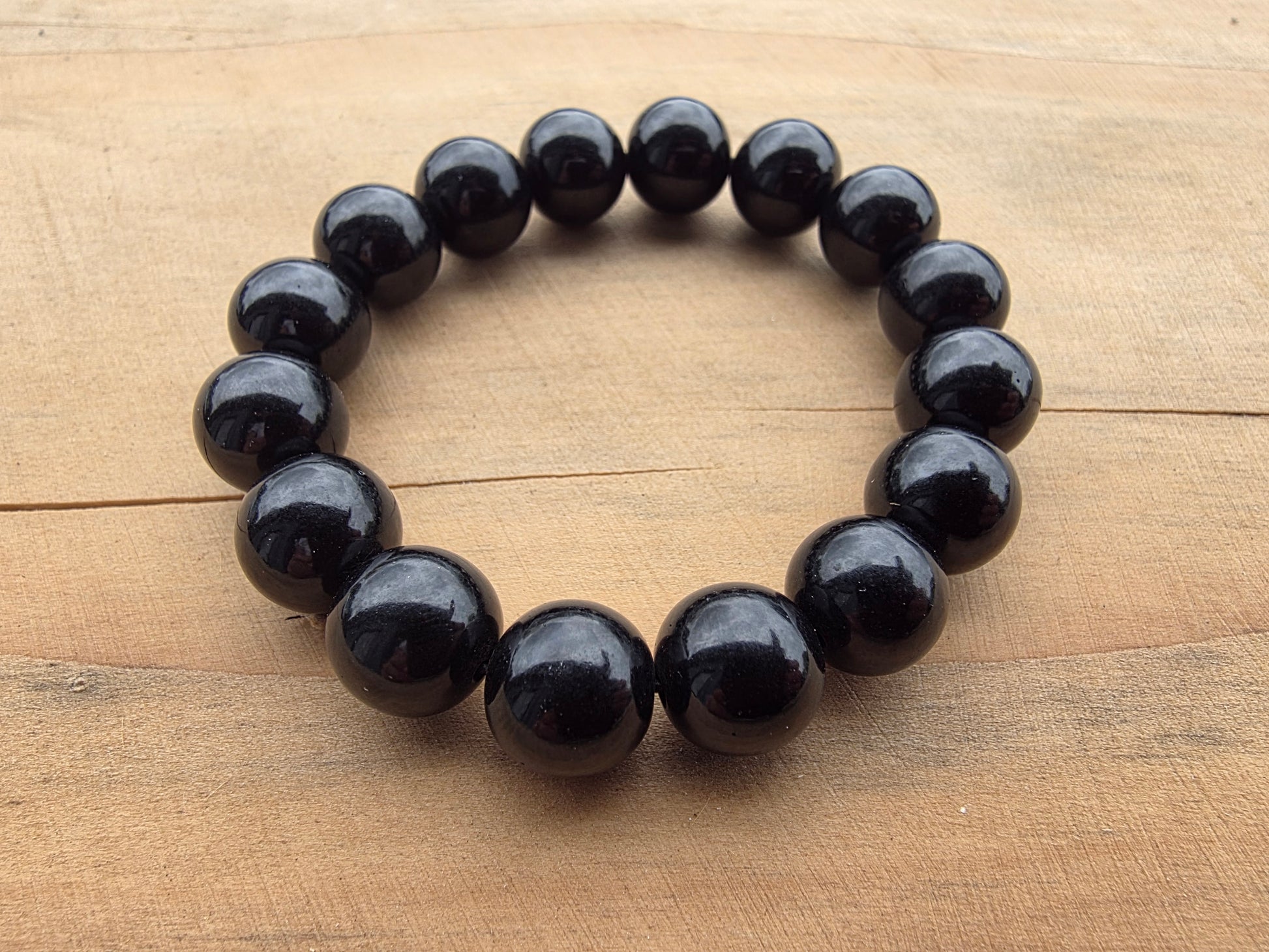 Bracelet en Guisheri de perles de 12mm Cristal Roche