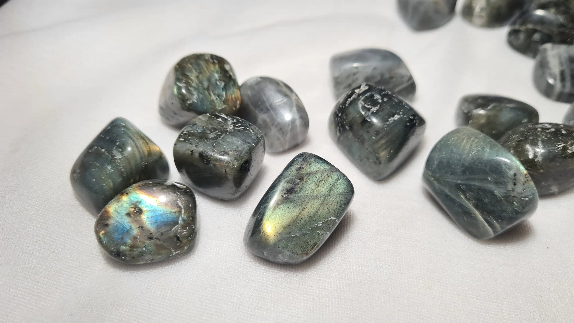 Pierres roulées de Labradorite (lots de 5) Cristal Roche