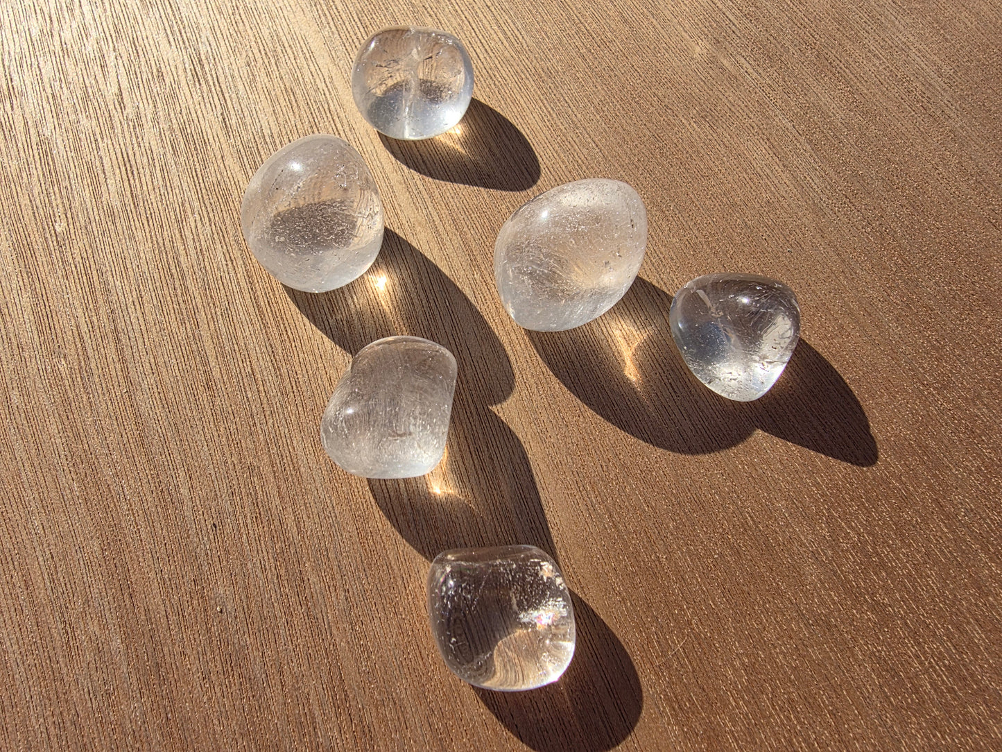 Pierres roulées de cristal de roche (lots de 2) Cristal Roche