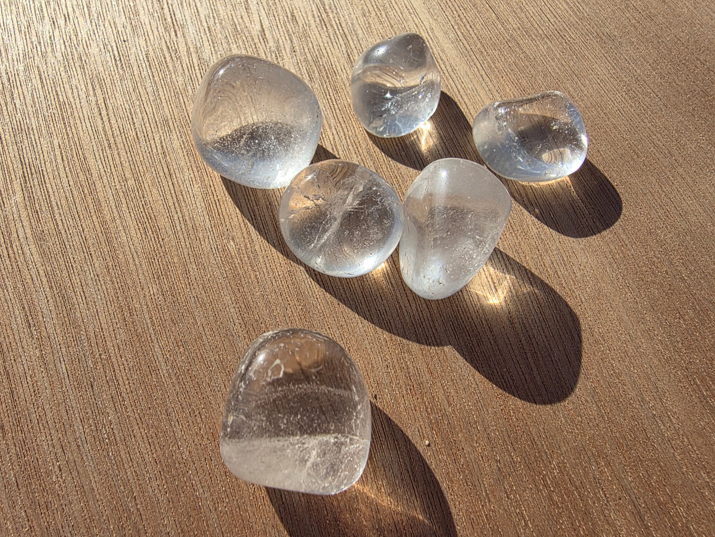 Pierres roulées de cristal de roche (lots de 2) Cristal Roche