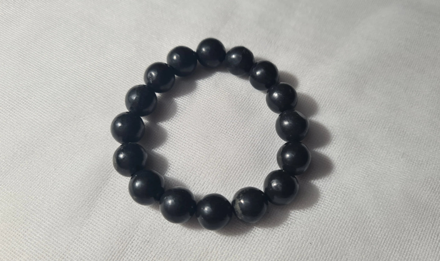 Bracelet Shungite 10mm Cristal Roche