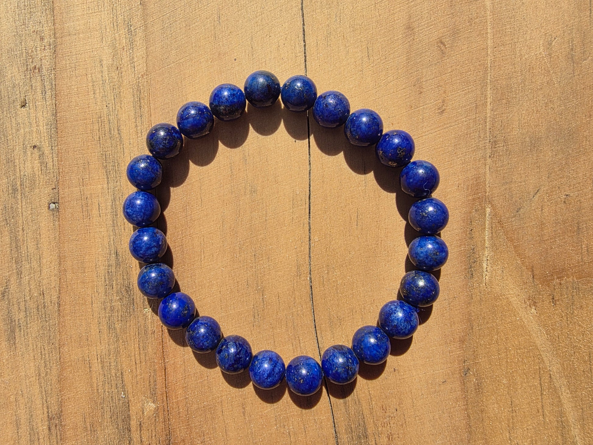 Bracelets de perles de lapis lazuli 8mm Cristal Roche