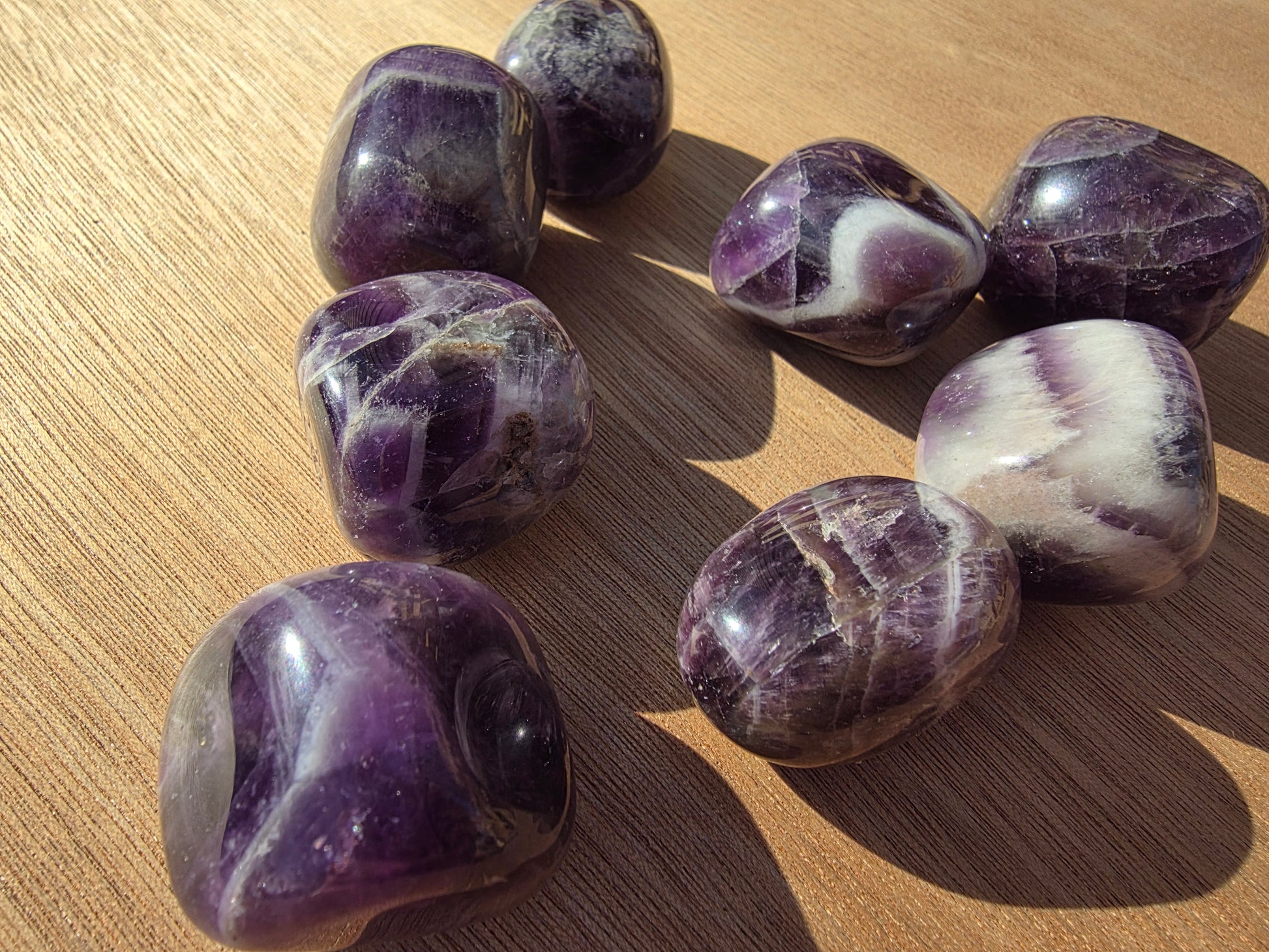 Pierres roulées d'Améthyste Cristal Roche