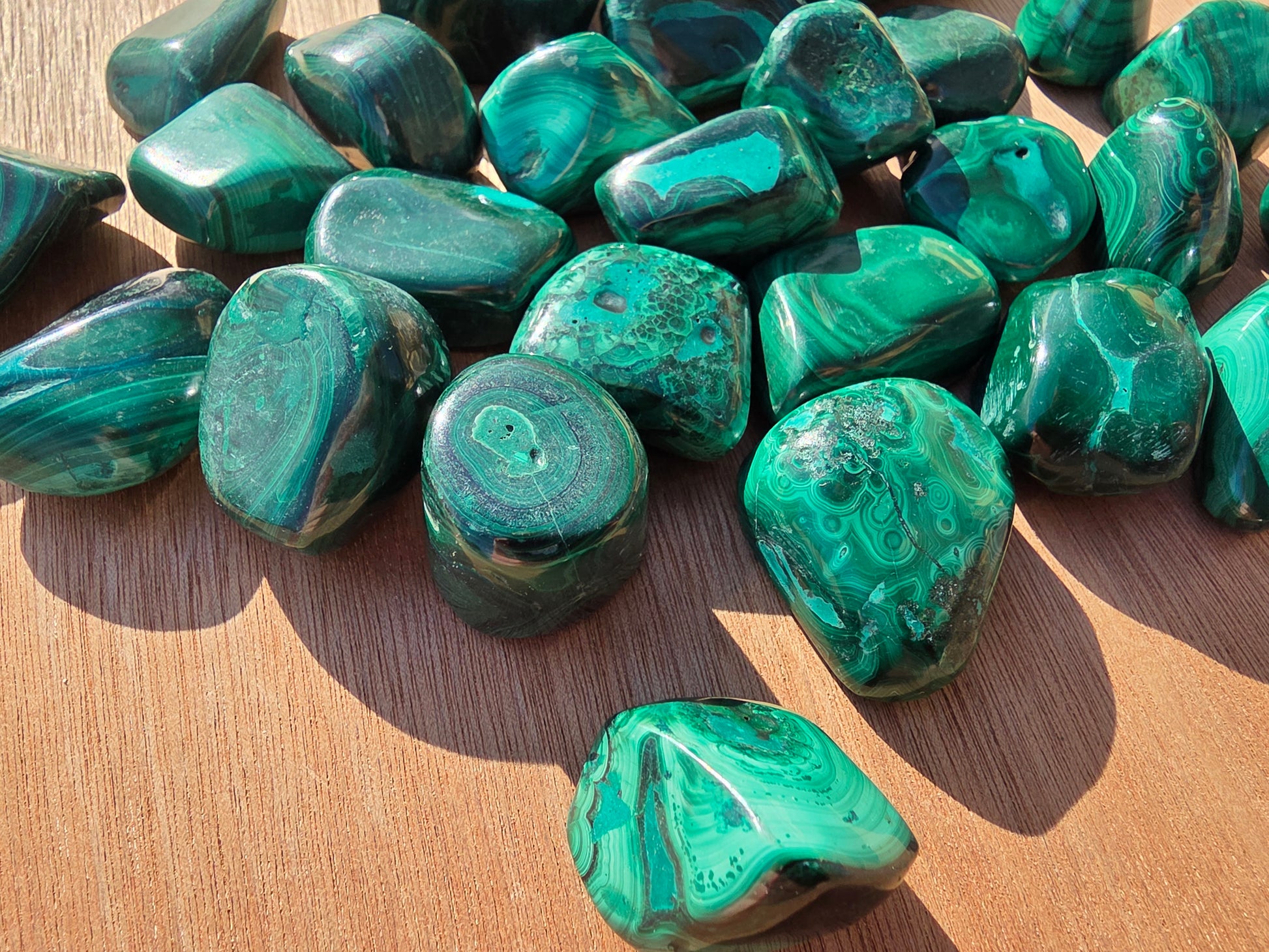 Pierres roulées de Malachite Cristal Roche